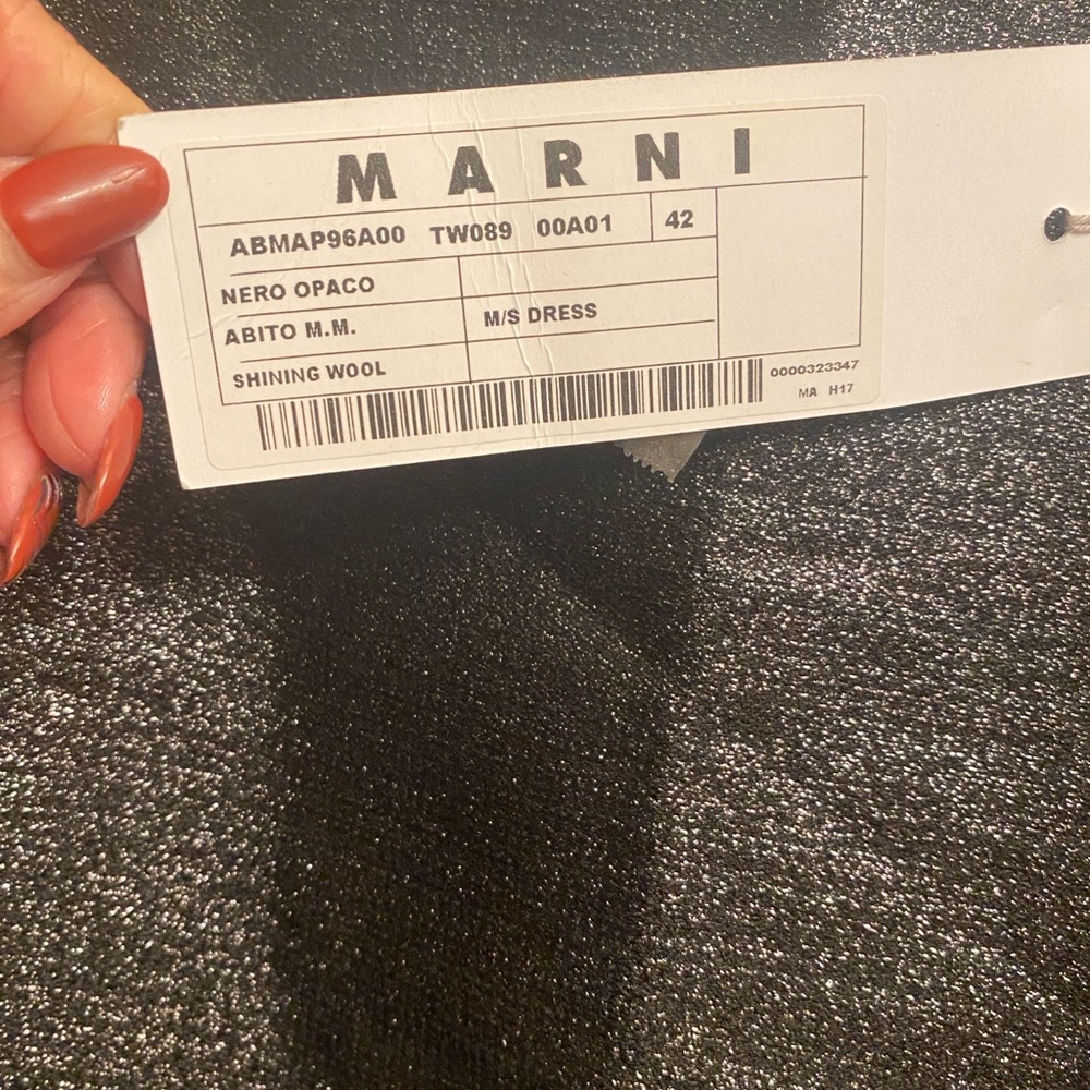 Marni Authentic Shimmering Black Mini Dress - Picture 7 of 9